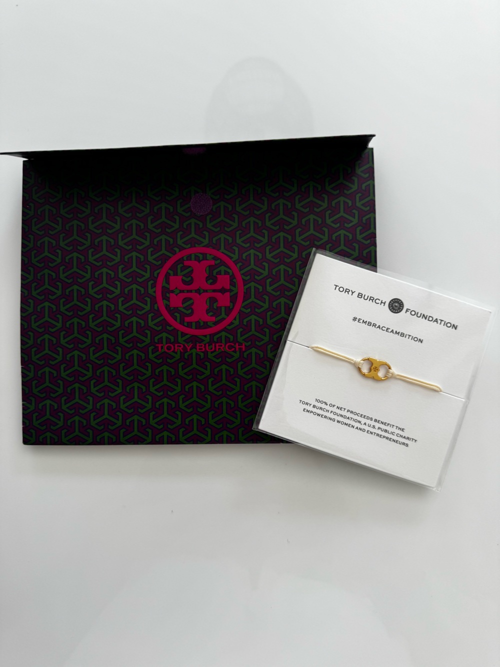 Tory Burch Foundation EmbraceAmbition Gold Gemini Link Bracelet NWT